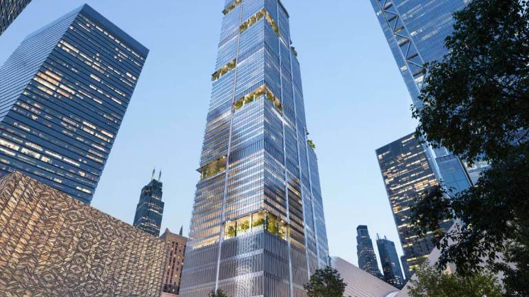 A skyscraper at 2 World Trade is finally set to resume construction, after American Express committed to being its anchor tenant. Construction HAS been on pause since 2012.