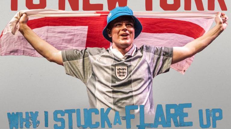 Alex Hill’s one-man show, “Why I Stuck a Flare Up My Arse for England,” transforms the true act of a superfan into a story of belonging and friendship.