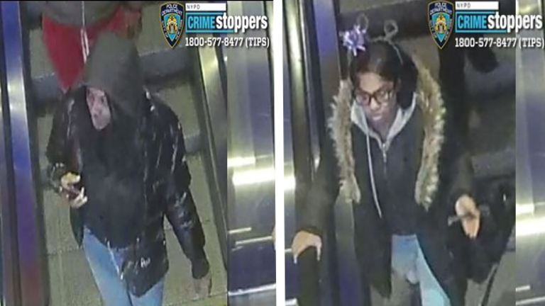 Female suspects in robbery outside Regal Movie Theater, Dec. 19, 2025.