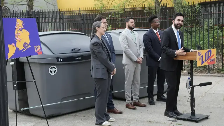 Mayor Zohran Mamdani announced the plans to expand the Empire Bin program on April 17.