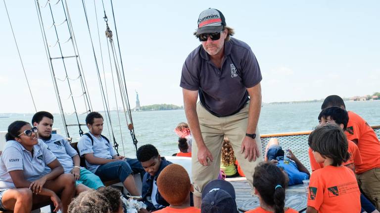 Educators teach children a variety of skills, from knot tying to sailing terminology.