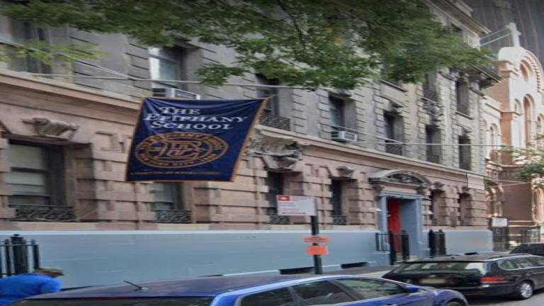 <b>The Epiphany School, a Catholic middle school on E. 28th St., is roughly 424 ft. away from a storefront where Smiley Exotics was recently granted a license to open a cannabis delivery store by Community Board Six. Smiley plans to open around the corner on E. 30th St.</b> Photo: Jack Ahern
